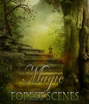 Magic Forest Scenes backgrounds