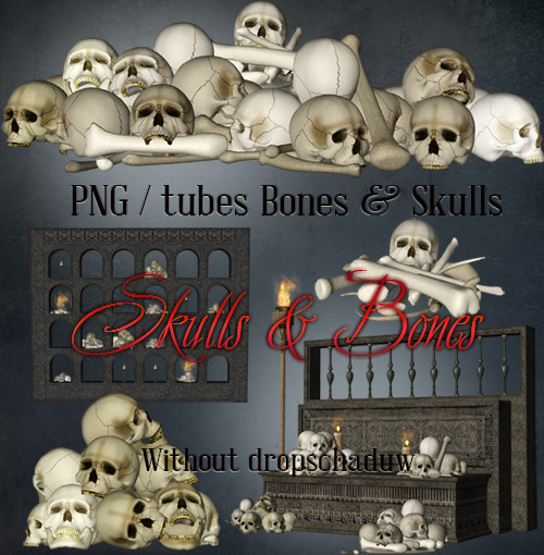 Skulls and Bones PNG files