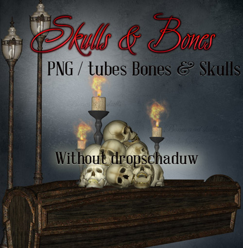 Skulls and Bones PNG files